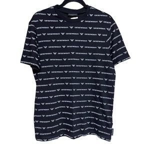 Emporio Armani Logo Graphic T-Shirt‎ Black Men’s Size Large